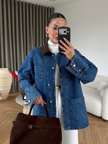 جكيت جينز تريند