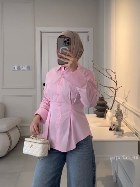 قميص مخصر زهري