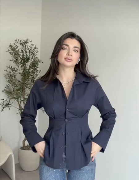 قميص مخصر كحلي