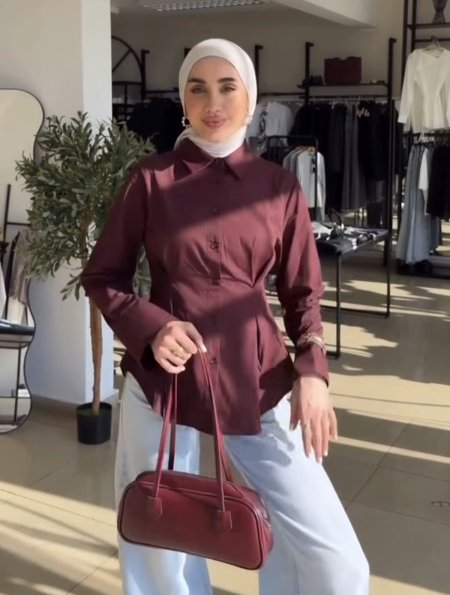 قميص مخصر بوردو
