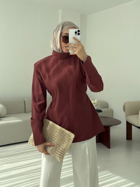 بلوز خريفي كرميدي