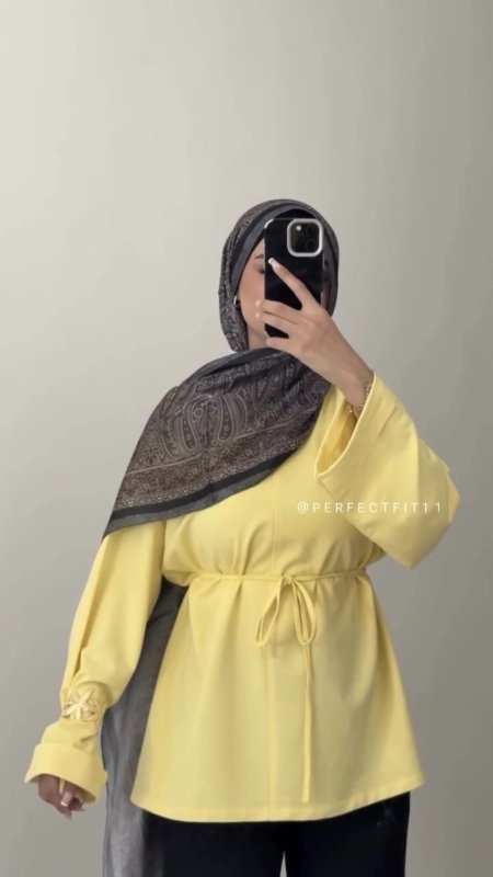 بلوز اصفر خريفي