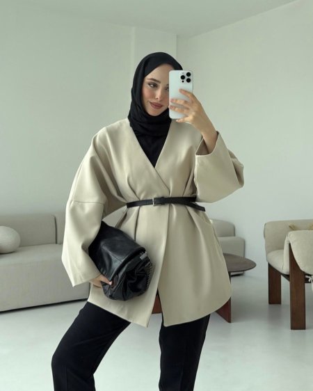 بليزر بيج مع حزام