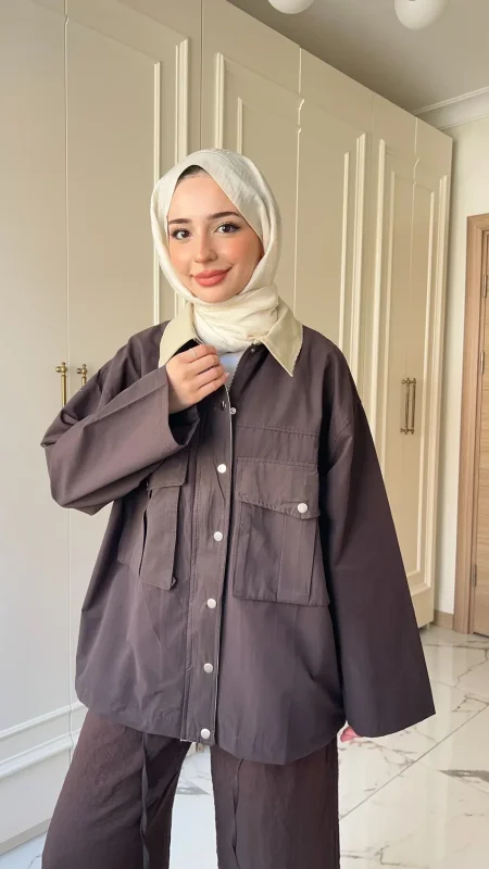 جكيت خريفي بني