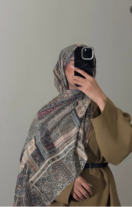 شال حرير مكس الوان