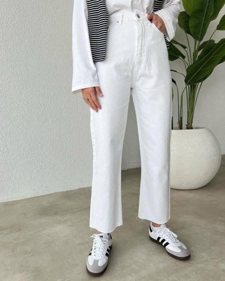 بنطلون زارا ابيض